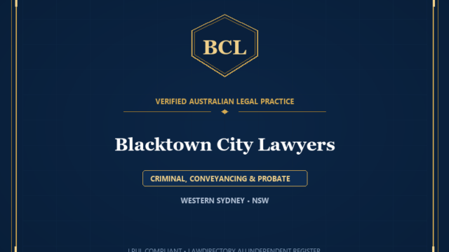 Blacktown City Lawyers — CRIMINAL, CONVEYANCING & PROBATE, WESTERN SYDNEY • NSW
