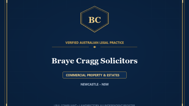 Braye Cragg Solicitors — COMMERCIAL PROPERTY & ESTATES, NEWCASTLE • NSW