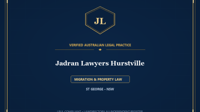Jadran Lawyers Hurstville — MIGRATION & PROPERTY LAW, ST GEORGE • NSW