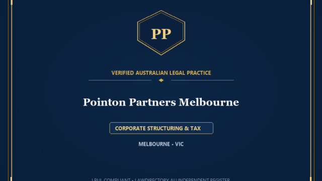 Pointon Partners Melbourne — CORPORATE STRUCTURING & TAX, MELBOURNE • VIC