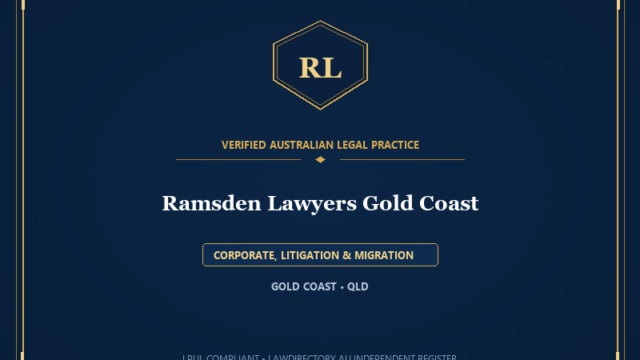 Ramsden Lawyers Gold Coast — CORPORATE, LITIGATION & MIGRATION, GOLD COAST • QLD