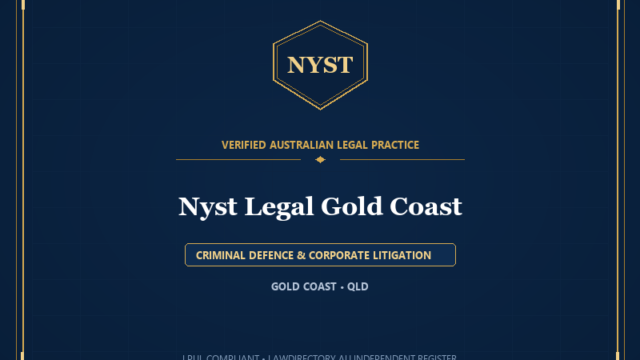 Nyst Legal Gold Coast — CRIMINAL DEFENCE & CORPORATE LITIGATION, GOLD COAST • QLD