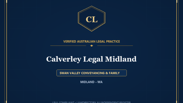 Calverley Legal Midland — SWAN VALLEY CONVEYANCING & FAMILY, MIDLAND • WA