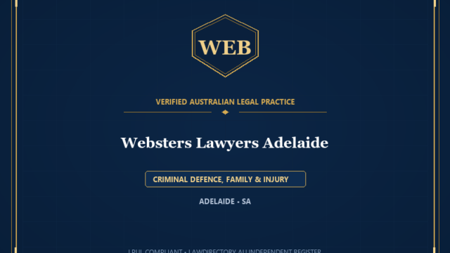 Websters Lawyers Adelaide — CRIMINAL DEFENCE, FAMILY & INJURY, ADELAIDE • SA