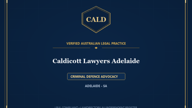 Caldicott Lawyers Adelaide — CRIMINAL DEFENCE ADVOCACY, ADELAIDE • SA