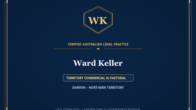 Ward Keller — TERRITORY COMMERCIAL & PASTORAL, DARWIN • NORTHERN TERRITORY