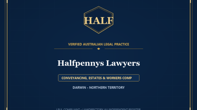 Halfpennys Lawyers — CONVEYANCING, ESTATES & WORKERS COMP, DARWIN • NORTHERN TERRITORY