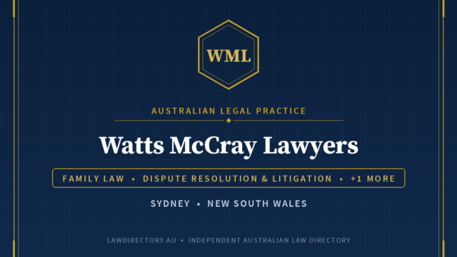 Watts McCray Lawyers — listing card on LawDirectory.au
