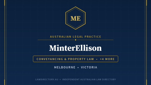 MinterEllison Melbourne — listing card on LawDirectory.au