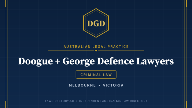 Doogue + George Defence Lawyers — listing card on LawDirectory.au