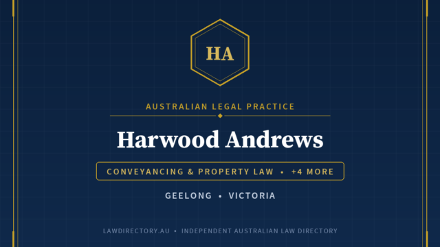 Harwood Andrews Geelong — listing card on LawDirectory.au