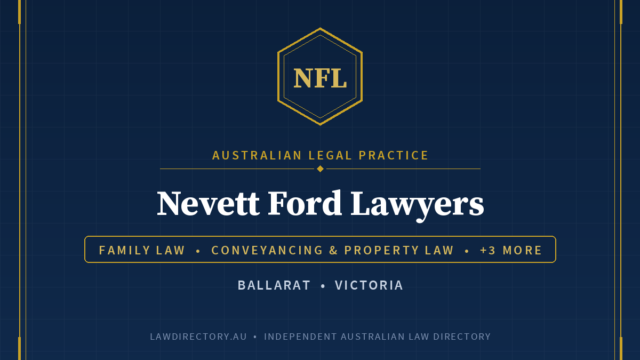 Nevett Ford Lawyers Ballarat — listing card on LawDirectory.au