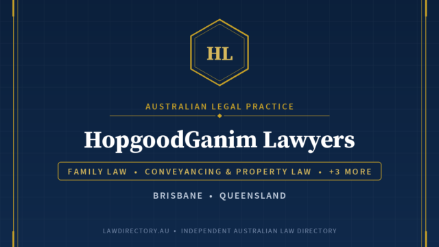HopgoodGanim Lawyers — listing card on LawDirectory.au