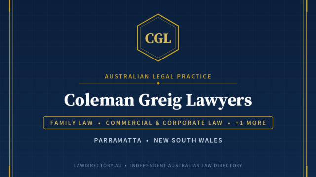 Coleman Greig Lawyers Parramatta — listing card on LawDirectory.au
