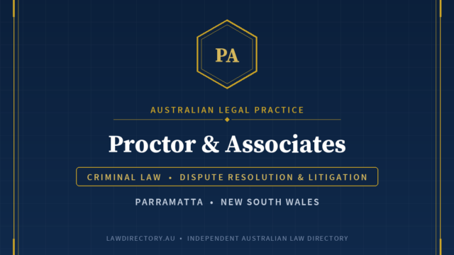Proctor & Associates Parramatta — listing card on LawDirectory.au