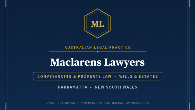 Maclarens Lawyers — listing card on LawDirectory.au