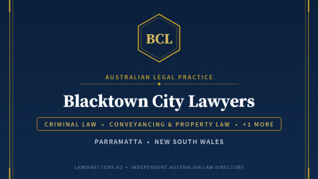 Blacktown City Lawyers — listing card on LawDirectory.au