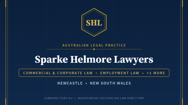 Sparke Helmore Lawyers Newcastle — listing card on LawDirectory.au