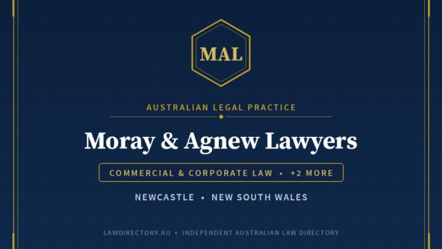 Moray & Agnew Lawyers Newcastle — listing card on LawDirectory.au
