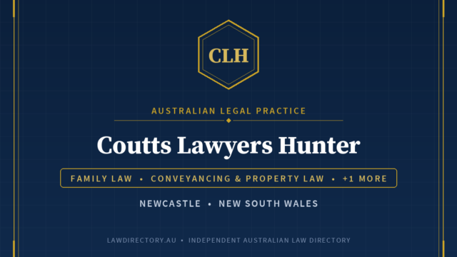 Coutts Lawyers Hunter — listing card on LawDirectory.au