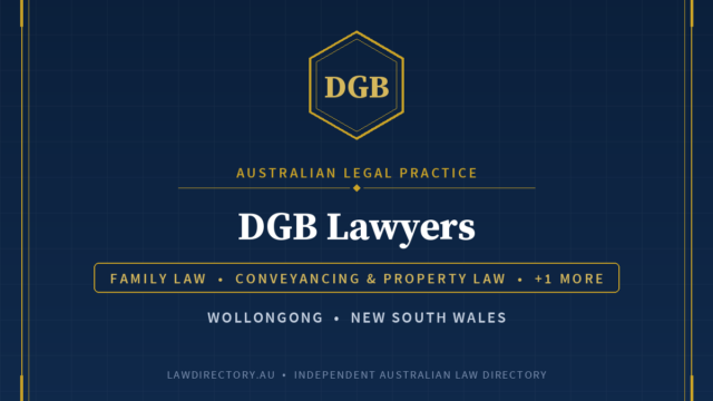 DGB Lawyers Wollongong — listing card on LawDirectory.au