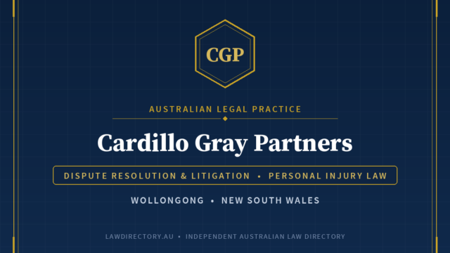 Cardillo Gray Partners Wollongong — listing card on LawDirectory.au