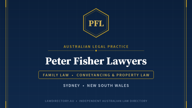 Peter Fisher Lawyers Sydney — listing card on LawDirectory.au