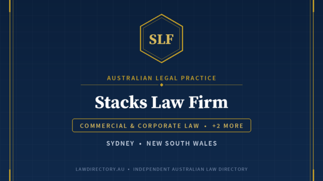 Stacks Law Firm Sydney — listing card on LawDirectory.au