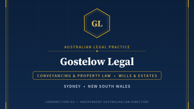 Gostelow Legal Bondi Junction — listing card on LawDirectory.au