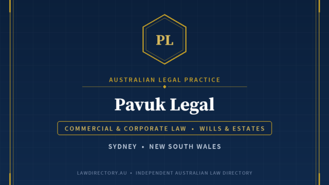 Pavuk Legal Sydney — listing card on LawDirectory.au