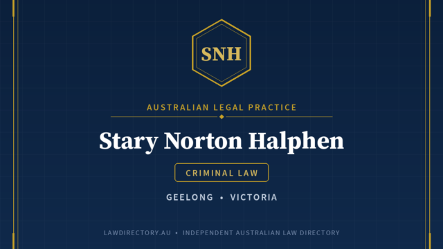 Stary Norton Halphen Geelong — listing card on LawDirectory.au
