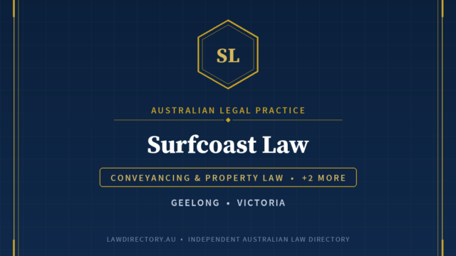 Surfcoast Law Torquay — listing card on LawDirectory.au