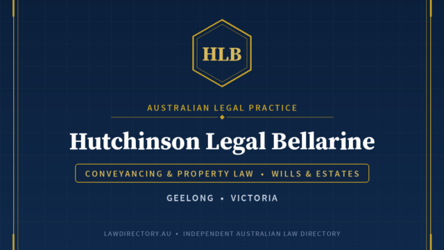 Hutchinson Legal Bellarine — listing card on LawDirectory.au
