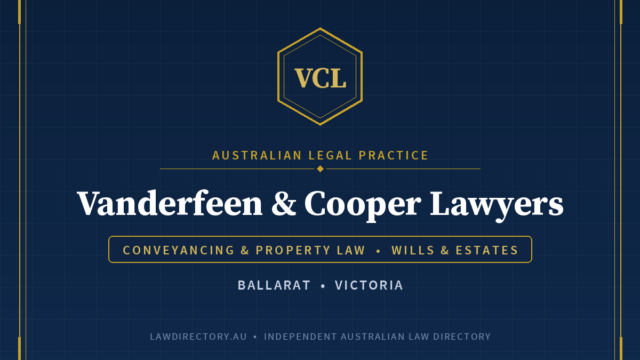 Vanderfeen & Cooper Lawyers — listing card on LawDirectory.au