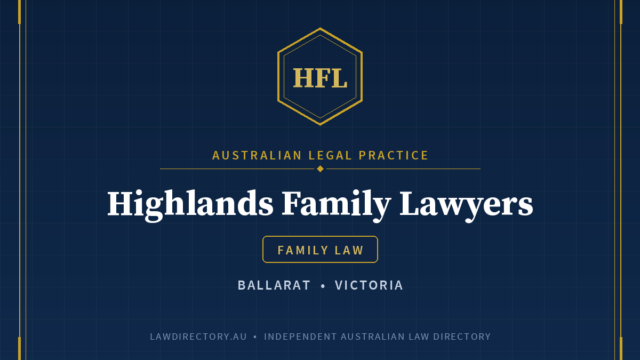Highlands Family Lawyers — listing card on LawDirectory.au