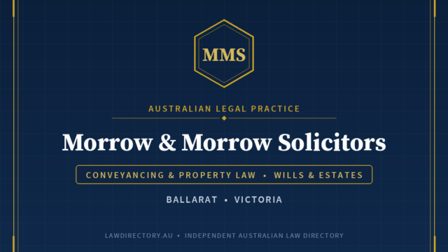 Morrow & Morrow Solicitors — listing card on LawDirectory.au