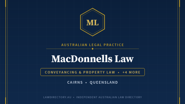 MacDonnells Law Cairns — listing card on LawDirectory.au