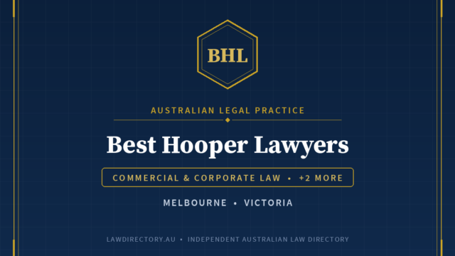 Best Hooper Lawyers Melbourne — listing card on LawDirectory.au