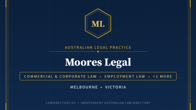 Moores Legal Hawthorn — listing card on LawDirectory.au