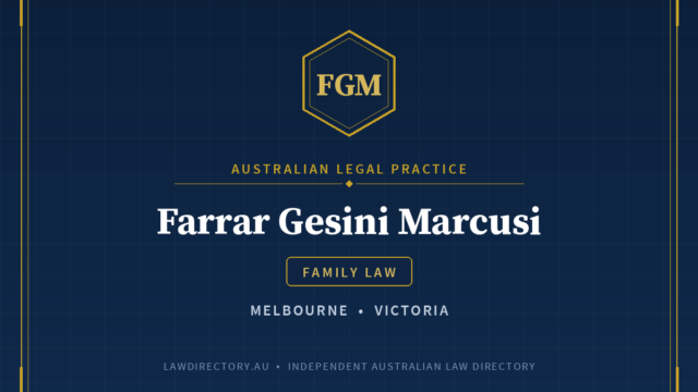 Farrar Gesini Marcusi Melbourne — listing card on LawDirectory.au