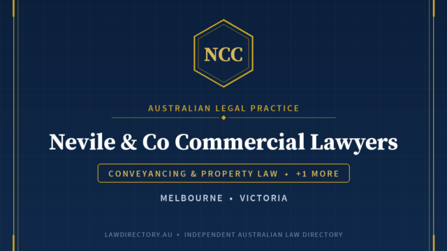 Nevile & Co Commercial Lawyers — listing card on LawDirectory.au