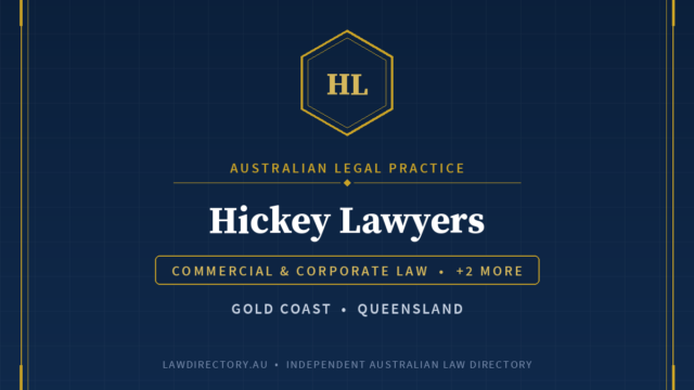 Hickey Lawyers Gold Coast — listing card on LawDirectory.au