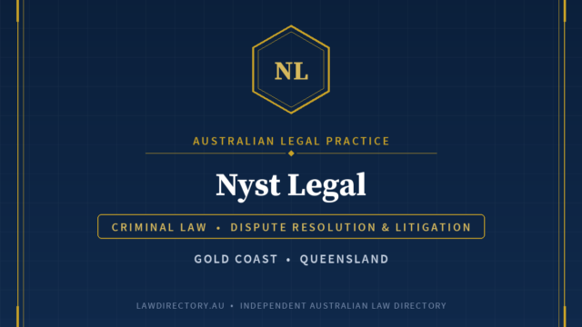 Nyst Legal Gold Coast — listing card on LawDirectory.au