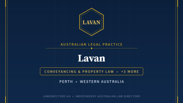 Lavan Perth — listing card on LawDirectory.au