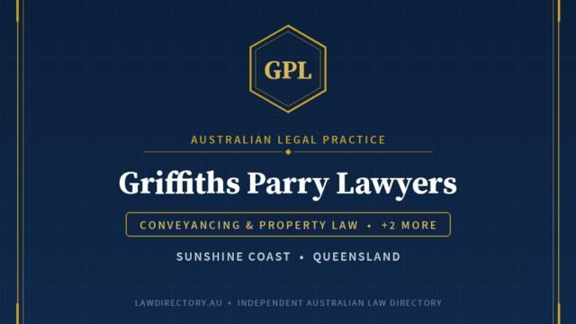 Griffiths Parry Lawyers Sunshine Coast — listing card on LawDirectory.au