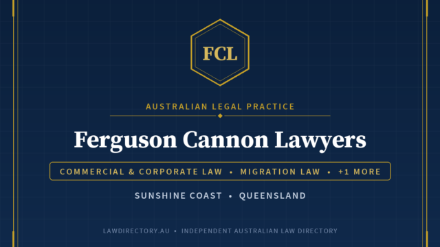 Ferguson Cannon Lawyers — listing card on LawDirectory.au