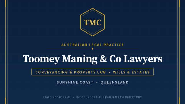 Toomey Maning & Co Lawyers — listing card on LawDirectory.au