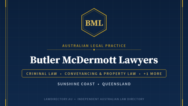 Butler McDermott Lawyers Nambour — listing card on LawDirectory.au
