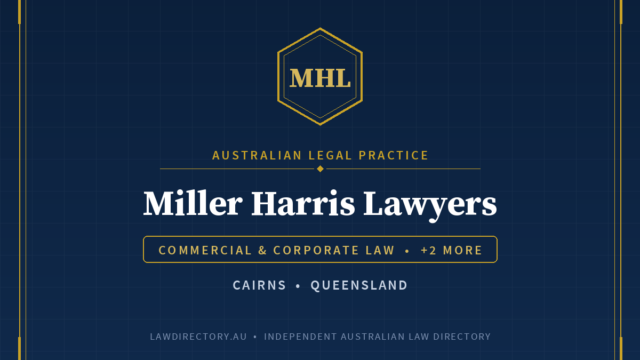 Miller Harris Lawyers Cairns — listing card on LawDirectory.au