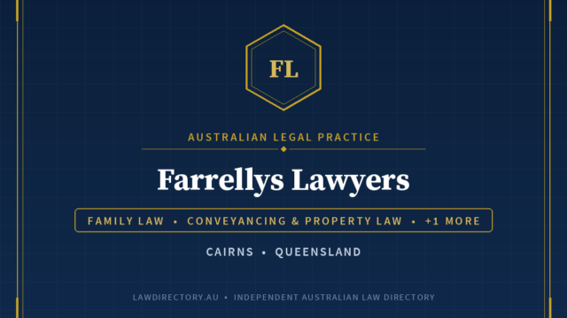 Farrellys Lawyers Cairns — listing card on LawDirectory.au
